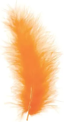 Obrázek produktu pro GLOREX Marabou, Oranžová, 15 kusů, 2 g