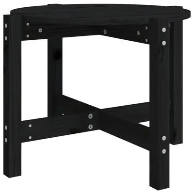 Produktbild von （Robust Möbel）Satztische/Couchtisch elegantes Design - Wohnzimmertisch - Schwarz Ø 62,5x45cm Massivholz Kiefer - Couchtische DEMöbel304240