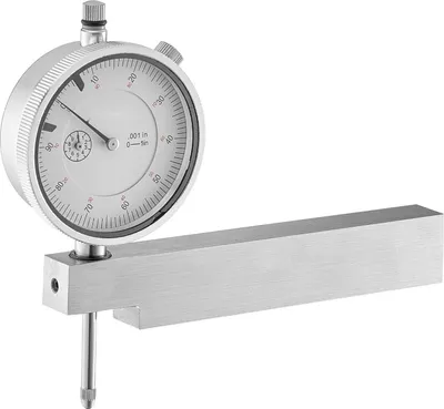 Obrázek produktu pro Číselník - S kovovou základnou - Rozsah měření 0-25,4 mm - Přesnost 0,03 mm - Snadno čitelný číselník - Pro úzké oblasti - Pro přesné testování a kontrolu