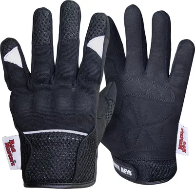 Produktbild von Motocross Motorradhandschuhe Biker Handschuhe Textilhandschuhe Schwarz, Größe:8=M