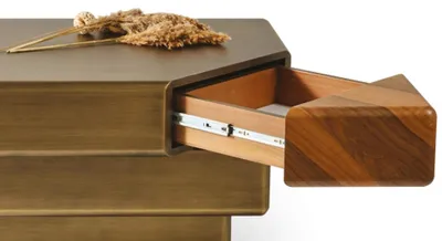 Immagine prodotto di Tavolino da caffè  design moderno, con cassetto, forma rettangolare, colore marrone, nuovo, in legno