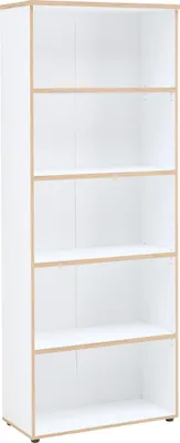 Produktbild von Aktenregal >Memphis< in Weiß / Artisan Eiche Nachbildung - 75x197x38 (BxHxT)