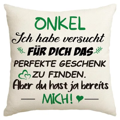 Produktbild von Kissenbezug 45x45 cm für Onkel