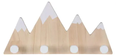 Obrázek produktu pro Dětský nástěnný věšák na kabáty, 4 háčky - Mountain Design