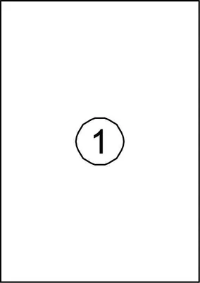 Produktbild von Quantore - Etikett 210x297mm 100 Stück