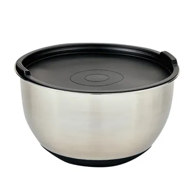 Obrázek produktu pro KESPER Míchací Mísa S Víkem A Stupnicí Ø 24 cm Nerezová Ocel/Silikon 90896