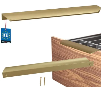 Productafbeelding van KOTARBAU Meubelgreep - kastgreep - 276 mm - mat goud - ZnAl - achterschroefgrepen - randgreep - ladegrepen - keuken - modern