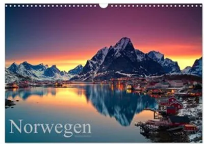 Image de Norvège (calendrier mural 2026 DIN A3 paysage), calendrier mensuel CALVENDO
