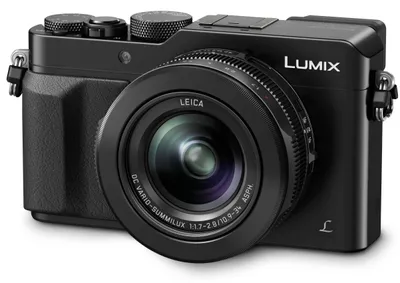 Produktbild von Panasonic Lumix DMC-LX100 12,8 Megapixel Kompaktkamera, 4k Ultra HD Video, 3-fach optischer/4-fach digitaler Zoom, 24 - 75 mm Brennweite, optischer Bildstabilisator, 17,3 x 13,0 mm Live MOS-Sensor, F1,7 (W) - F2,8 (T), 7,62 cm (3 Zoll) Display, WLAN, YES