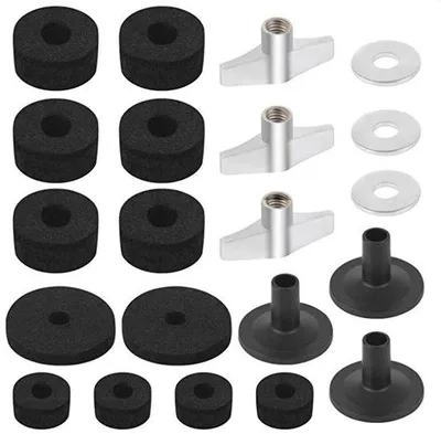 Produktbild von Drumzubehör-Set Kunststof/IJzer 21-teilig Antislip-Accessoires für Hi-Hat-Beutel mit Schrauben