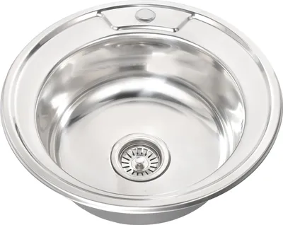 Produktbild von MIDORI® Edelstahl Rundspüle Spüle Küchenspüle Einbauspüle Spülbecken Durchmesser 49cm Ø49cm