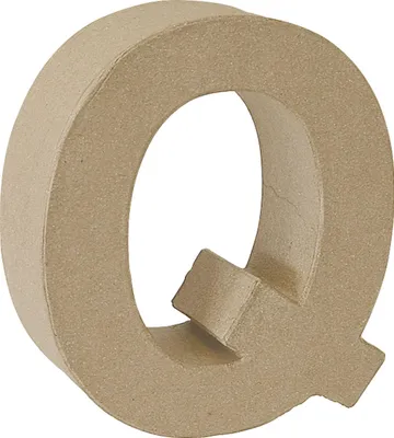 Produktbild von Knorr Prandell Papp-Buchstabe 3D „Q“,