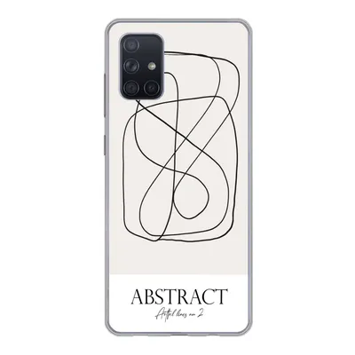 Produktbild von MuchoWow® Handyhülle Schutzhülle Hülle für Samsung Galaxy A51 5G Kunst - Linienkunst - Abstrakt Silikon Softcase Handy Hülle - Abbildung