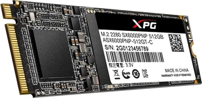 Produktbild von ADATA XPG SX6000 PRO 512GB M2 PCIe NVME 2100/1400MB/S 3D NAND LDPC SSD