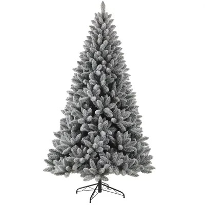 Produktbild von Künstlicher Weihnachtsbaum Tannenbaum mit 989 Spitzen und 46 Zweige, Höhe 180 cm, 100% PVC Weihnachtsbaum mit Metallständer,realistisch dicht