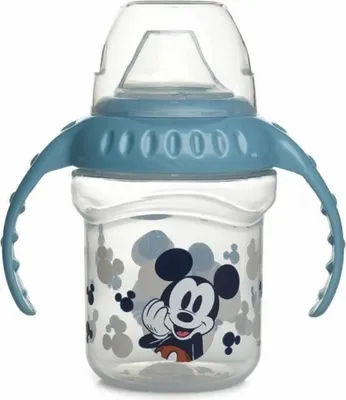 Obrázok produktu pre THERMOBABY Netekutý hrnček s pítkom a držiakom, Mickey