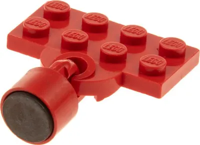 Produktbild von 1x Lego Eisenbahn Kupplung Platte 2x4 rot Magnet Zylinder lang Zug x547a 737ac03