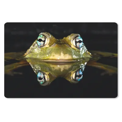 Produktbild von MuchoWow® Schreibtischunterlage Frosch - Augen - Porträt 60x40 cm - XXL Mauspad - Großes Mauspad
