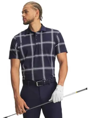 Produktbild von Under Armour Armourdry Printed Kurzarm-poloshirt Blau L / Regular Mann Blau L