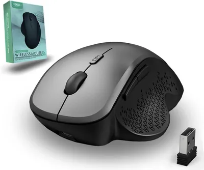 Obrázok produktu pre Bezdrôtová myš s Bluetooth 5.2 a 2,4 GHz, dual-mode, ergonomický dizajn, s dobíateľnou batériou, tichá, kompatibilná s viacerými zariadeniami, prenosná, 6 tlačidiel, 1600 DPI
