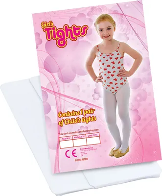 Produktbild von Weiße Kinderstrumpfhosen Kostümzubehör