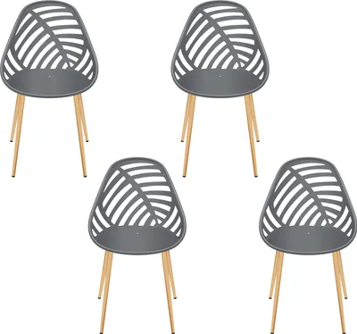 Image de Chaise Mollina Gris - Lot De 4