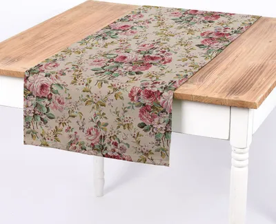 Produktbild von Tischläufer Juana Rosen Digitaldruck rosa 40x160cm von SCHÖNER LEBEN.