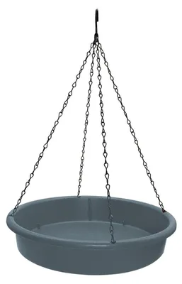Produktbild von Vogelbad zum Aufhängen, Wassernapf, Futternapf, Ø 30 cm, Grau