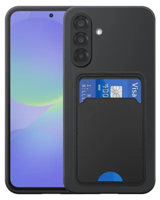 Obrázek produktu pro Vhodné pro Samsung Galaxy A36 Pouzdro na telefon s držákem na karty TPU - Flexibilní zadní kryt Pouzdro ze silikonu TPU s přihrádkou na karty - Black - Smartphonics