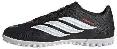 Productafbeelding van adidas Unisex Predator Club Turf voetbal schoenen, zwart/wit/rood