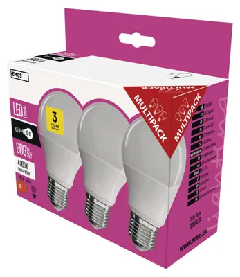 LED Lampe Classic A60 / E27 / 8,5 W (60 W) / 806 lm / Neutralweiß
