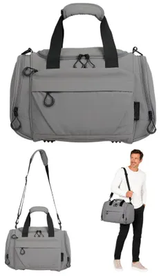 Produktbild von Sporttasche klein Damen Herren Freizeittasche Reisetasche Sport Reise Tasche Elephant Porto Small 42 cm 18L 3735 +f - Grau