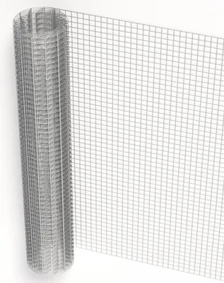 Image de Wiltec Grillage à mailles - 5 m x 100 cm / Épaisseur fil 1,2 mm / Maille 19 x 19 mm - en Acier galvanisé - Grille métallique pour Volière Clapier Clôture Jardin Sylviculture Agriculture