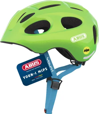 Produktbild von ABUS Kinderhelm Youn-I MIPS - Fahrradhelm mit Licht, Reflektoren und Aufprallschutz (MIPS) für Mädchen Jungen