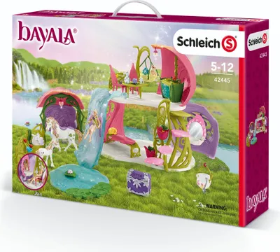 The image shows the product packaging for a Schleich Bayala playset.