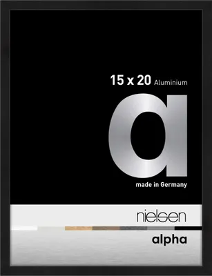 Zdjęcie produktu dla Nielsen aluminiowa ramka na zdjęcia Alpha 15x20 cm eloksowany czarny mat