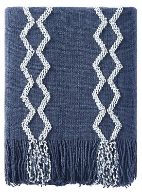 Produktbild von Omgoods – Leichte Chenille-Webdecke für Bett und Sofa (125 x 152 cm)