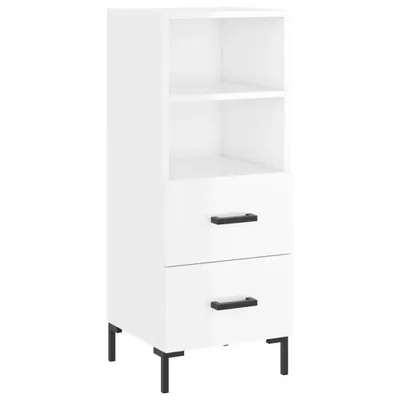 Produktbild von Sideboard Hochglanz-Weiß 34,5x34x90 cm Holzwerkstoff