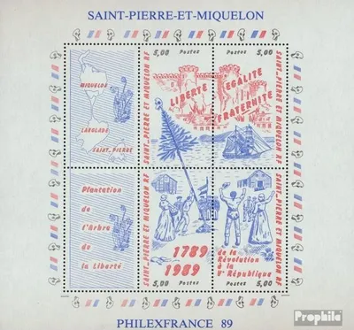 Produktbild von Briefmarken St. Pierre und Miquelon 1989 Mi Block2 (kompl.Ausg.) postfrisch Briefmarkenausstellung