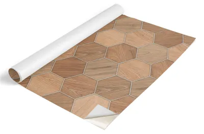 Produktbild von Tulup Möbelfolie - Klebefolie Möbel - Selbstklebende Folie 65x130 cm - Möbelfolie Schrank - Folie für Möbel - Möbelfolie Küche - Wasserdicht - Abwaschbar - Selbstklebend - Luftblasenfrei - Holzmosaik