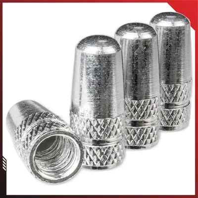 Produktbild von Fahrrad Ventilkappen Dunlop / Presta Aluminium 4 Stück; Farbe: Silber