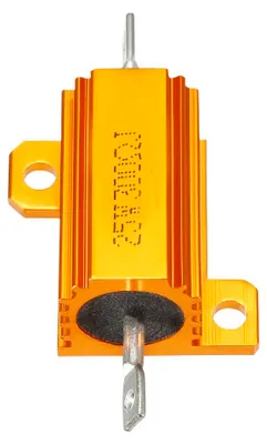 Produktbild von 2pcs 25W 300 Ohm Drahtwiderst?nde mit Aluminiumgeh?use fš¹r Geh?useeinbau Gold