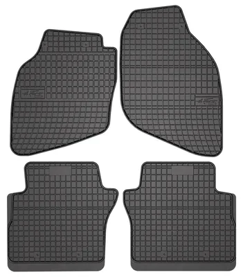 Produktbild von Gummi-Fußmatten für Honda Jazz II 2002-2007 (Schrägheck) – 4-tlg, Schwarz, passgenau – Wielganizator SolidPRO