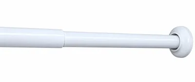 Produktbild von Duschstange Teleskopstange Klemmstange 70-120cm weiß Duschvorhang-Stange