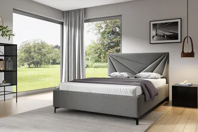 Obrázek produktu pro Čalouněná postel 140x200 ODETA 4 - šedá