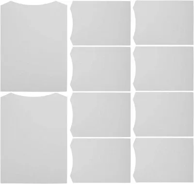 Produktbild von Kartonnen Vouwboard für T-Shirt Verpackung und Kleidungsanzeige - 10 Stücke - Weiß - Leicht zu Bedienen - Zuhause und im Laden - Kleidungskarton.