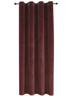 Produktbild von Verdunkelungsvorhang Samt weich 140x225 cm Bordeaux Ösen Vorhang blickdicht abdunkelnd Gardine Ösenaufhängung