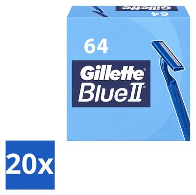 Zdjęcie produktu dla 20 sztuk maszynek do golenia jednorazowych Gillette Blue II - zestaw ekonomiczny
