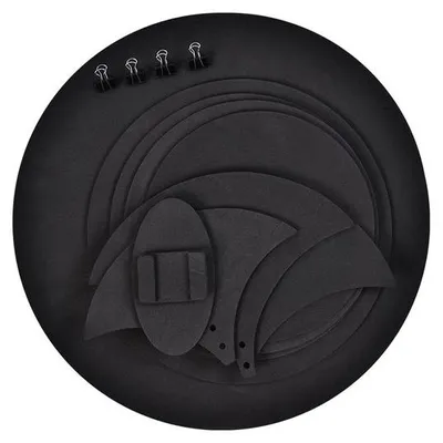 Image de Kit de silencieux acoustiques composé de 5 éléments. Silencieux reconnus, silencieux discrets, couleur noire, en mousse, épaisseur de 5 mm, pour une isolation acoustique optimale. Kit de silencieux