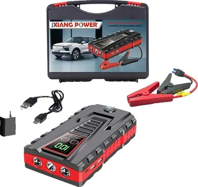 Obrázek produktu pro Startér do auta, baterie 99800mAh, špičkový proud 5000A, jednoduchý